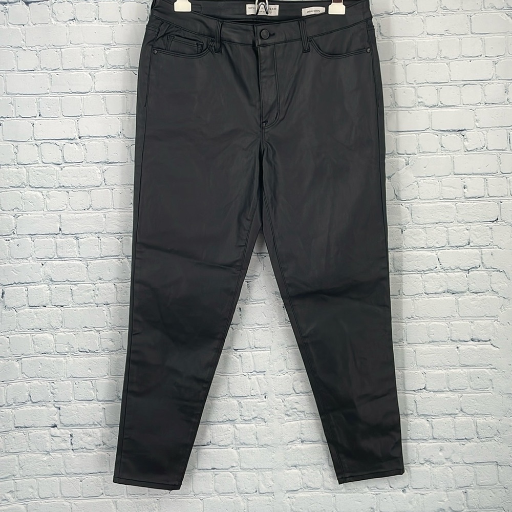 Social Standard by sanctuary faux leather black skinny jeans brand new sz 12